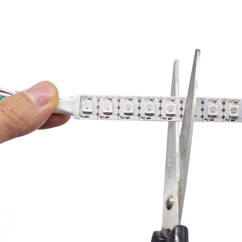 WS2812B DC5V Series Flexible LED Strip Lights, Programmable Pixel Full Color Chasing Waterproof Optional LED Strip Lights, 96LEDs/m 1.64-16.4ft Per Reel By Sale WS2812B DC5V Series Flexible LED Strip Lights, Programmable Pixel Full Color Chasing Waterproof Optional LED Strip Lights, 96LEDs/m 1.64-16.4ft Per Reel By Sale